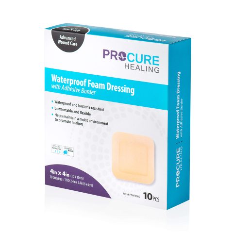 Waterproof Foam Dressing (With Border)