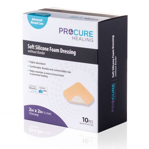 Soft Silicone Foam Dressing (Without Border)