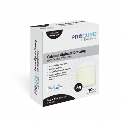 Calcium Alginate Wound Dressing with Antibacterial Silver