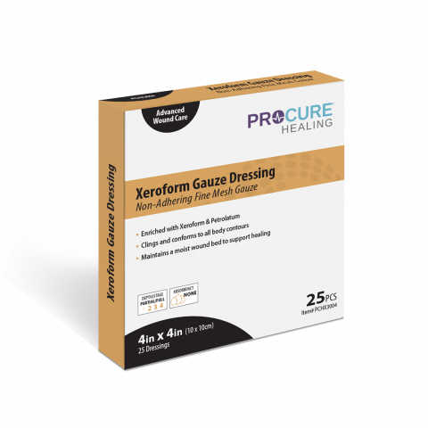 Xeroform Gauze Dressing Non-Adhering Fine Mesh Gauze