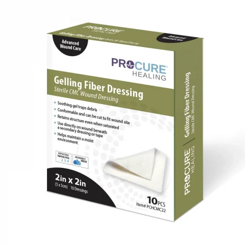 Gelling Fiber Dressing Sterile CMC Wound Dressing